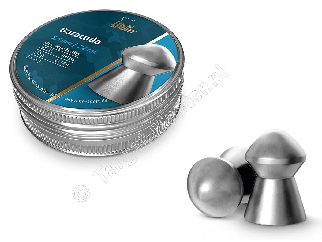 H&N Baracuda 5.50mm Airgun Pellets tin of 200